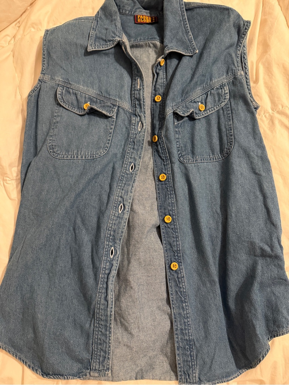 Vintage denim vest